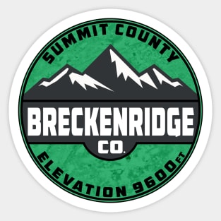 Ski Breckenridge Colorado Skiing Snowboard 2 Sticker